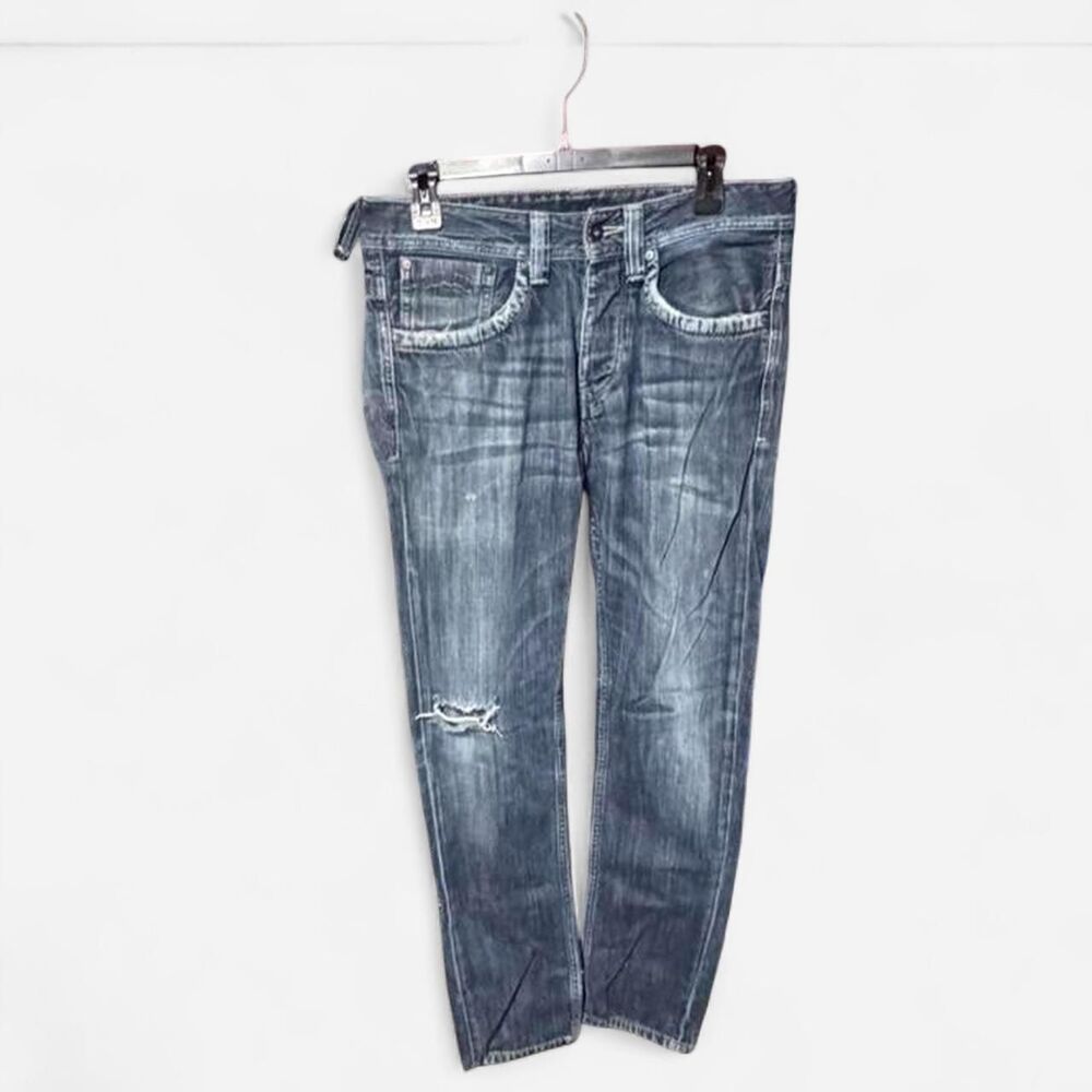 Pepe-jeans Men's Blue and Navy Jeans